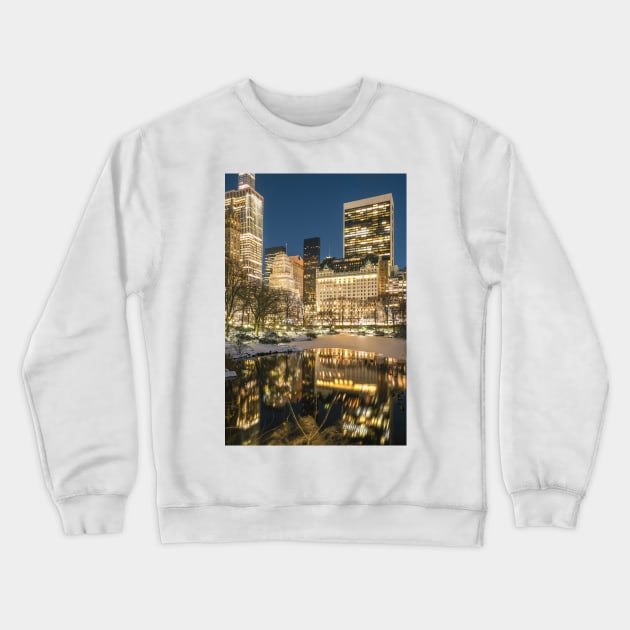 Central Park Night Crewneck Sweatshirt by igjustin